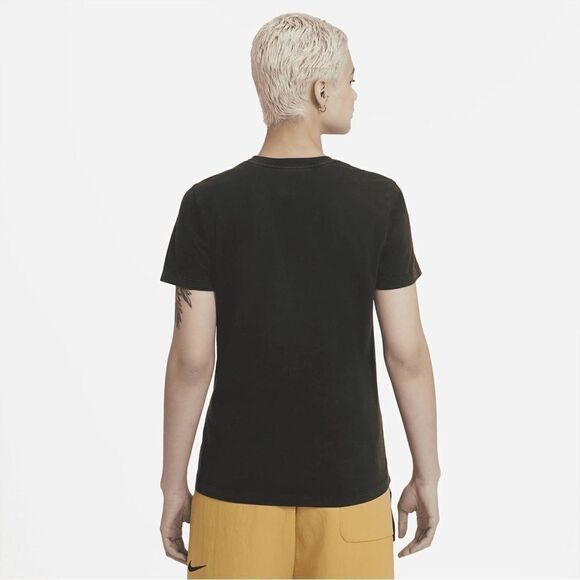 Nike Womens Sportswear Cotton Logo T-Shirt,Black,X-Small - Picture 4 of 16